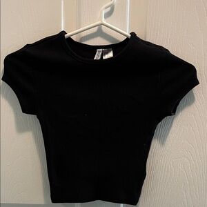 H&M Classic Black Crop Top